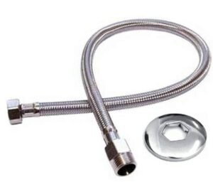 ENGATE FLEXIVEL INOX TRANÇADO 60CM 1/2" ULTRA METAIS