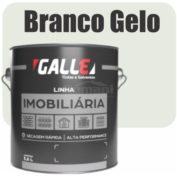 ESMALTE SINTETICO SECAGEM RAPIDA BRILHANTE 3,6L BRANCO GELO GALLE