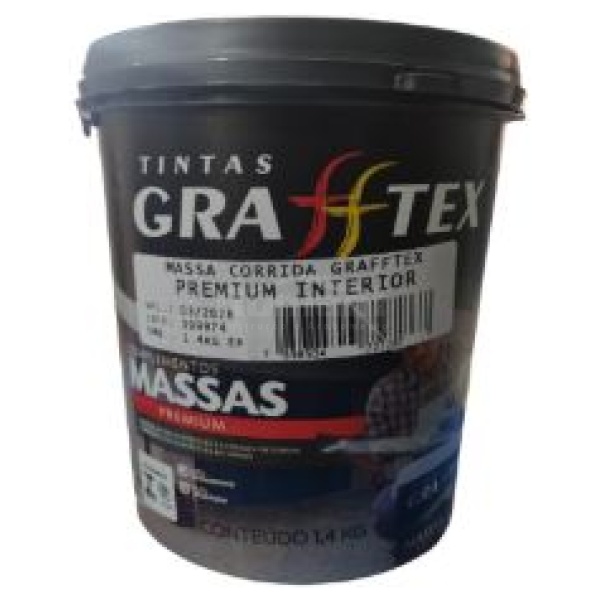 MASSA CORRIDA INTERIOR PREMIUM 0,9L 1,4KG GRAFFTEX