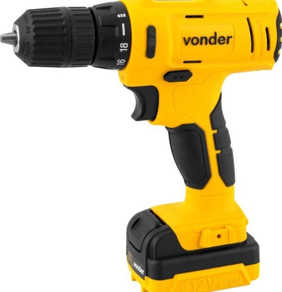 PARAFUSADEIRA E FURADEIRA BATERIA 12V PFV120 BIVOLT VONDER 6001100120