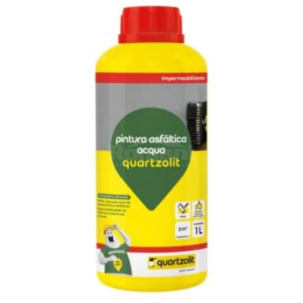 PINTURA ASFALTCA ACQUA FRASCO 1L QUARTZOLIT