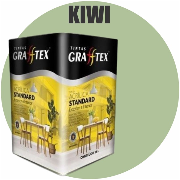 TINTA ACRILICA FOSCA STANDARD INT/EXT 18L KIWI GRAFFTEX