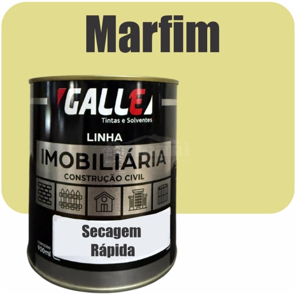 ESMALTE SINTETICO SECAGEM RAPIDA BRILHANTE 0,9L MARFIM GALLE
