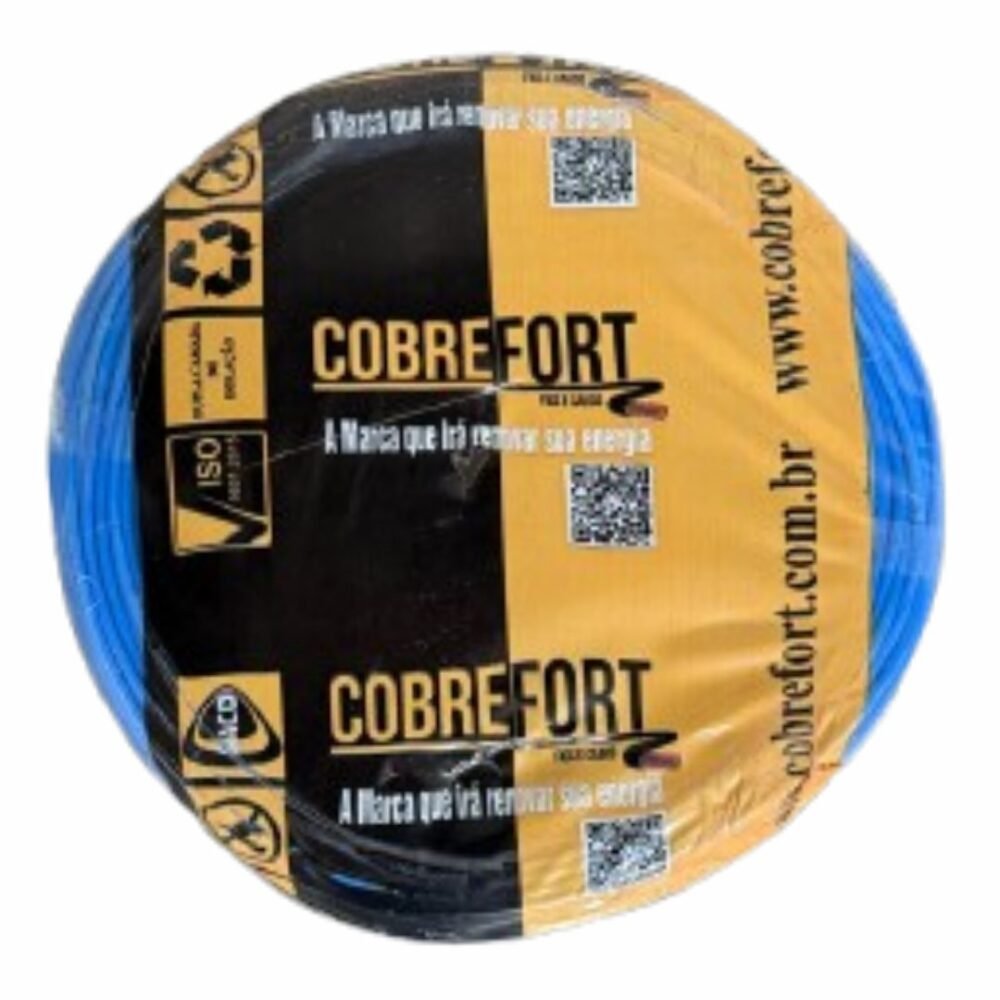 CABO FLEXIVEL 750V COBREFORT ROLO 100M 2,5MM AZUL