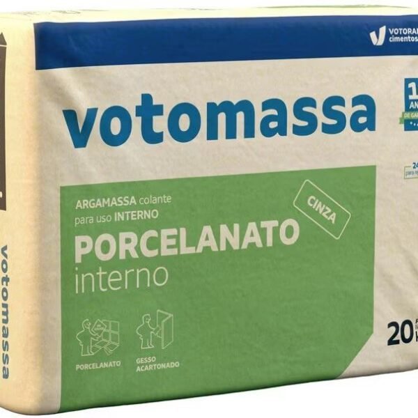 ARGAMASSA PORCELANATO INTERNO CINZA 20KG VOTORAN