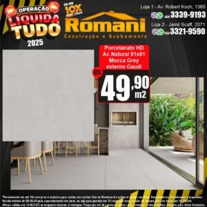 PORC MOCCA GREY NATURAL RET. 81X81 GAUDI (2,64)*