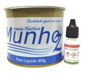 MASSA PLASTICA BRANCA PORC 800G MUNHOZ COM CATALIZADOR