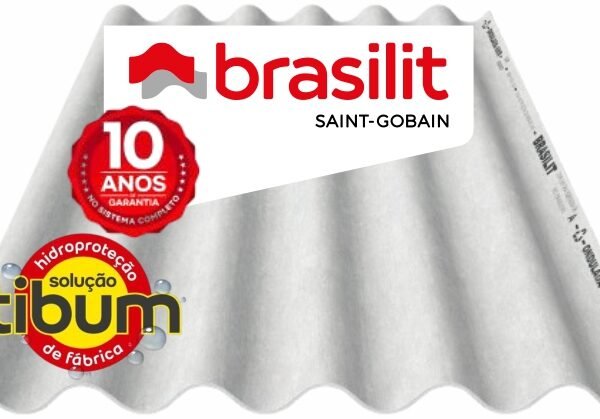 TELHA ONDULADA S/A 6MM 2,44X1,10 BRASILIT