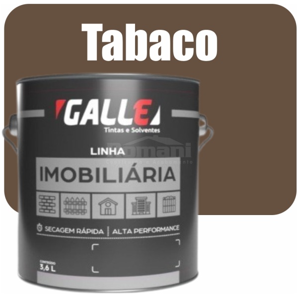 ESMALTE SINTETICO SECAGEM RAPIDA BRILHANTE 3,6L TABACO GALLE
