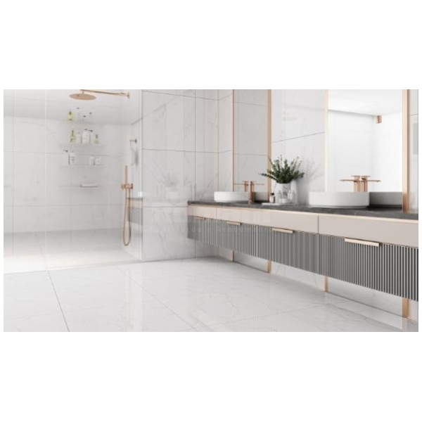 PORCELANATO CALACATA LIGHT 80X80 POLIDO RETIFICADO GAUDI (2,57)