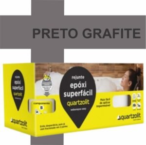 REJUNTE EPOXI SUPERFACIL 1KG PRETO GRAFITE QUARTZOLIT