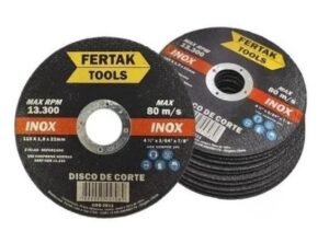 DISCO CORTE INOX 115MM 4.1/2 1,0 22MM FERTAK 2811 (COM 10UN)