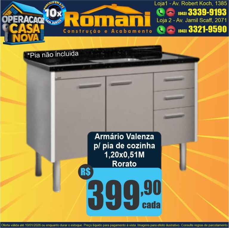 ARMARIO GABINETE COZINHA 1,20M 120 X 55 MADEIRA RORATO OFERTA PROMOCAO BARATO