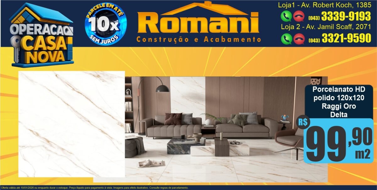 GR_Porcelanato 120x120 polido retificado raggi oro delta nova