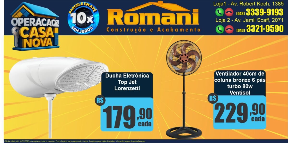 GR_ducha eletronica top jet lorenzetti oferta promocao + ventilador coluna ventisol