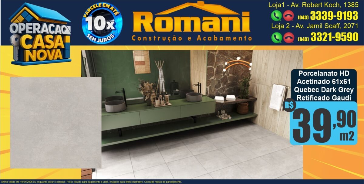 GR_porcelanato acetinado 61x61 quebec dark grey gaudi retificado promocao