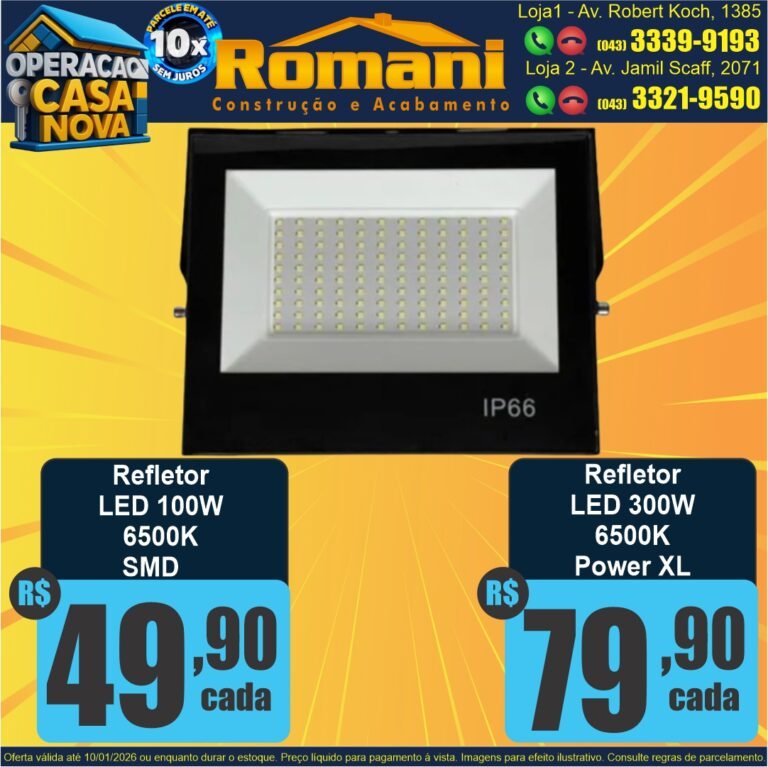 REFLETOR PROJETOR LED SDM 100W 300W 6500K BIVOLT 127 220 POWER XL OUROLUX OFERTA PROMOCAO BARATO