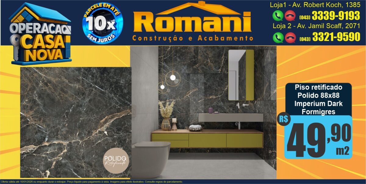 gr_PISO IMPERIUM DARK POLIDO 88X88 FORMIGRES (2,32) oferta promocao