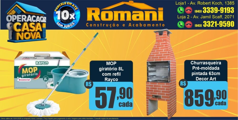 gr_churrasqueira pre moldada decor art media 63 pintada tijolinho promocao + mop giratorio esfregao