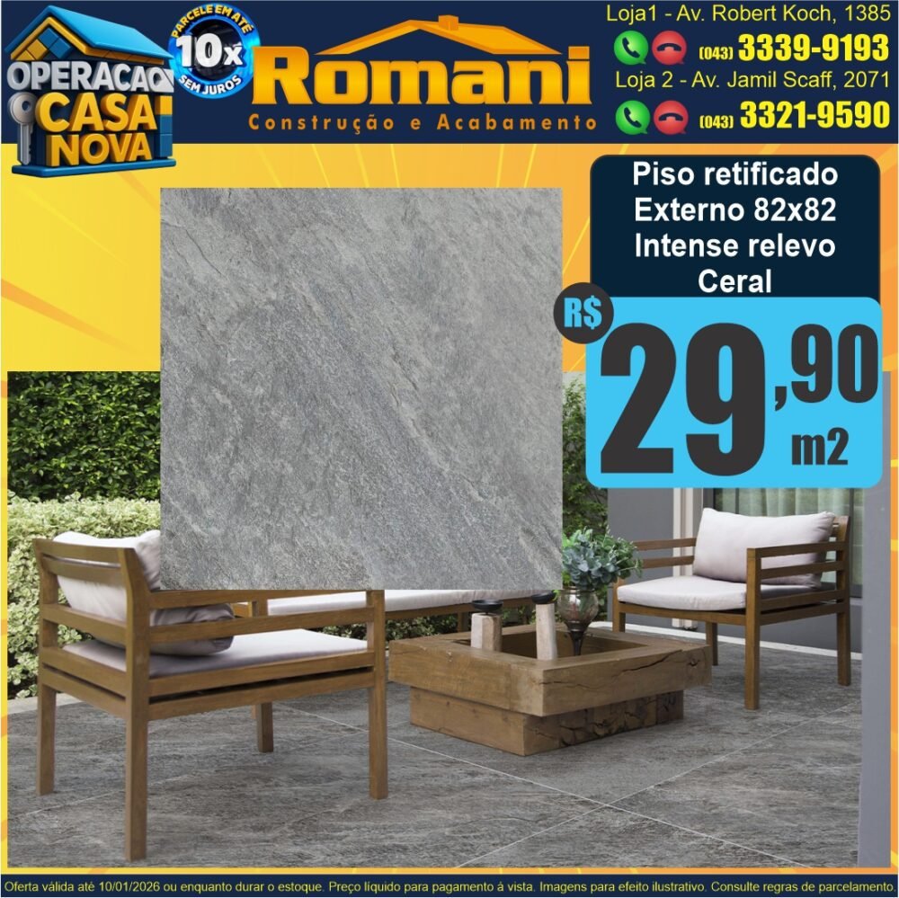 piso extra hd retificado externo antiderrapante 82x82 intense ceral promocao oferta