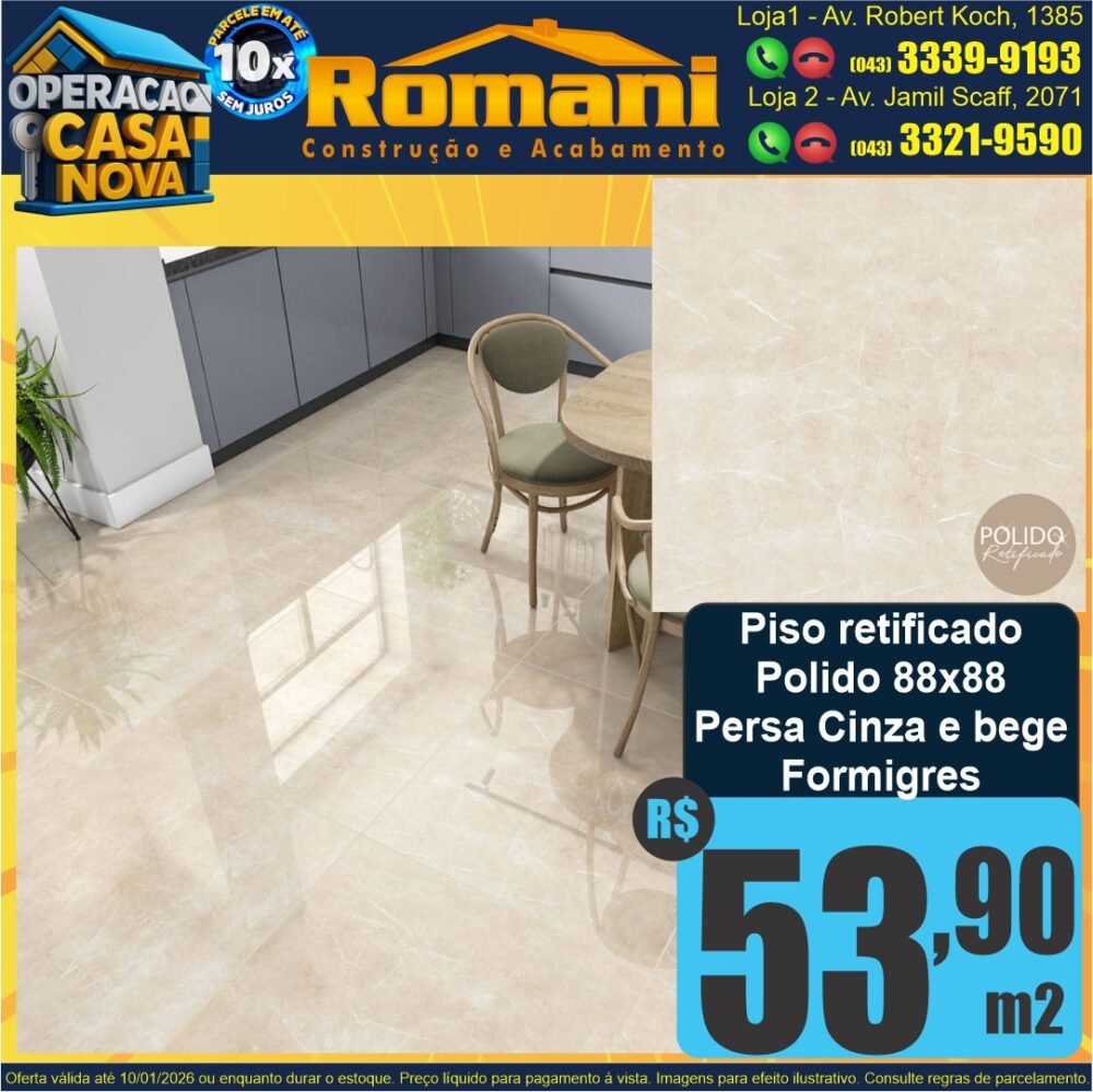 piso persa polido bege 88x88 retificado hd oferta promocao formigres