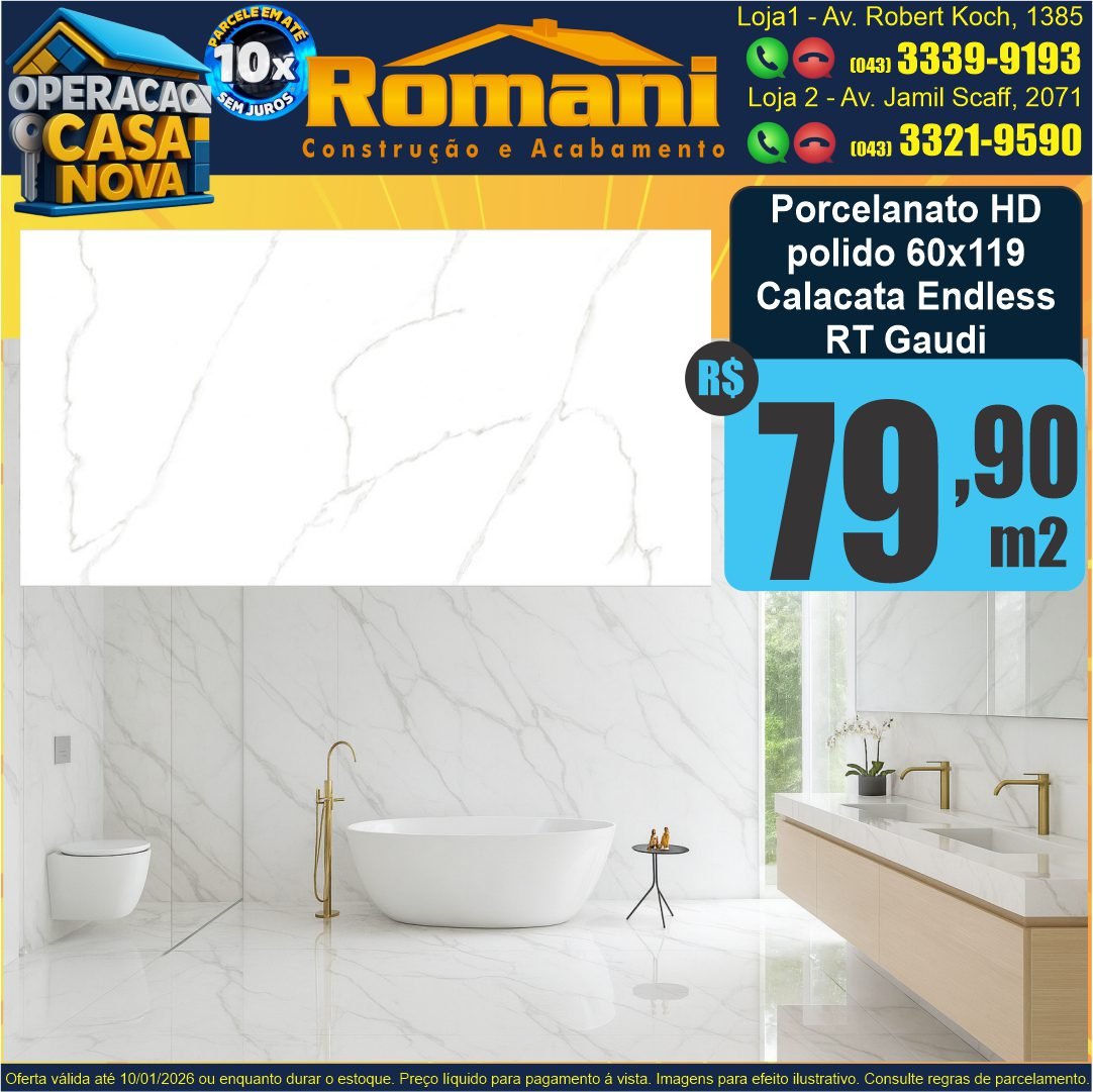 porcelanato polido retificado hd calacata endless vios continuos infinito 60x119 gaudi-2