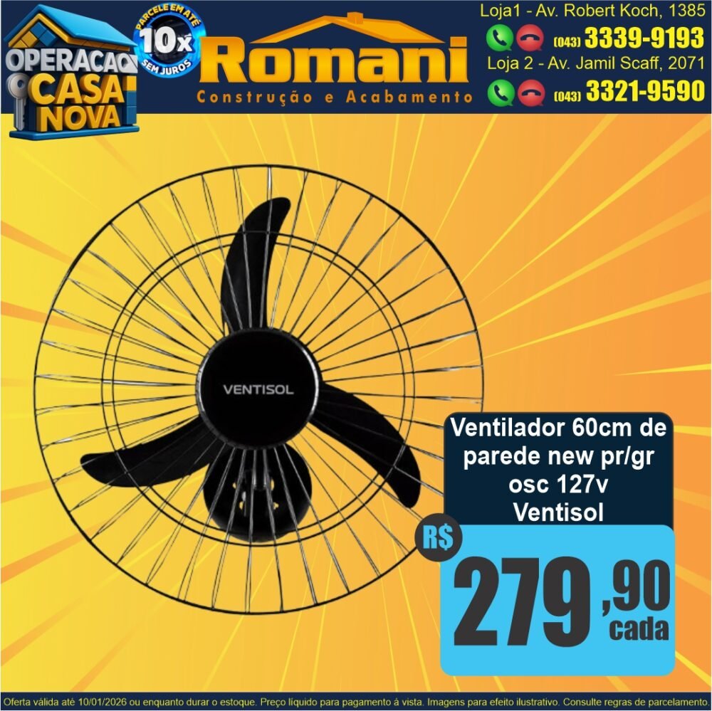 ventilador de pararede ventisol oferta promocao