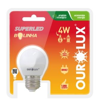 SUPERLED S30 4W BOLINHA BIV 2700K OUROLUX 20005