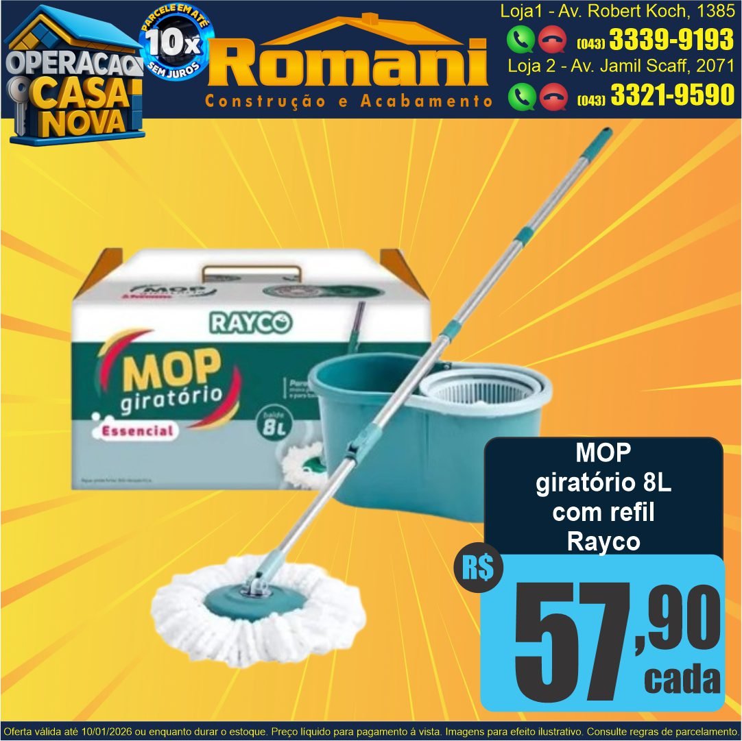 mop giratorio esfregao barato oferta rayco promocao