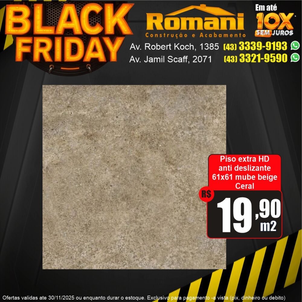 piso 61x61 externo antidelizante mube beige ceral - promocao black friday