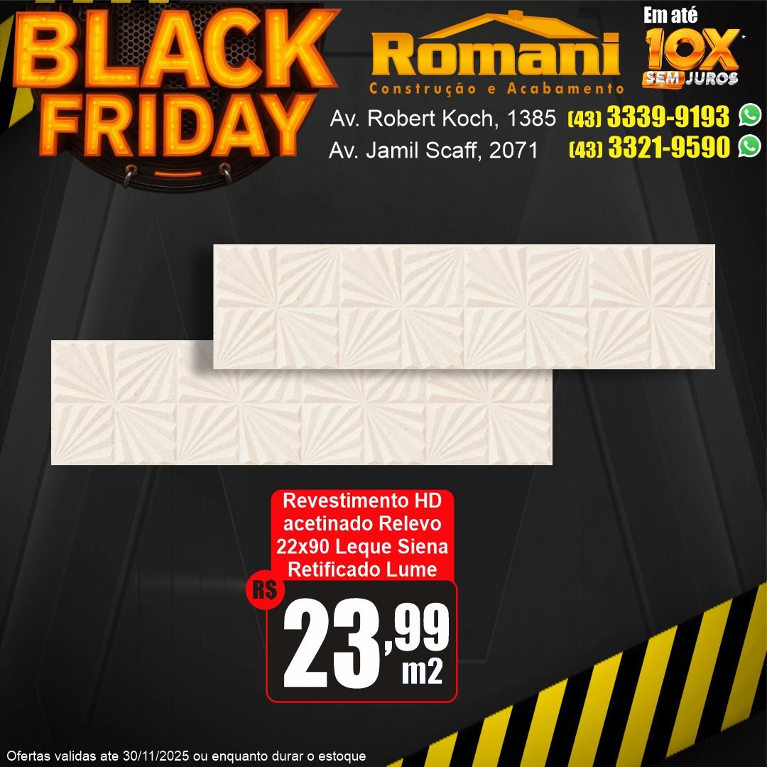 revestimento retificado leque siena lume - promocao black friday