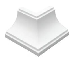 CANTO FORRO EXTERNO MOLDURA BRANCO GELO BARIRI