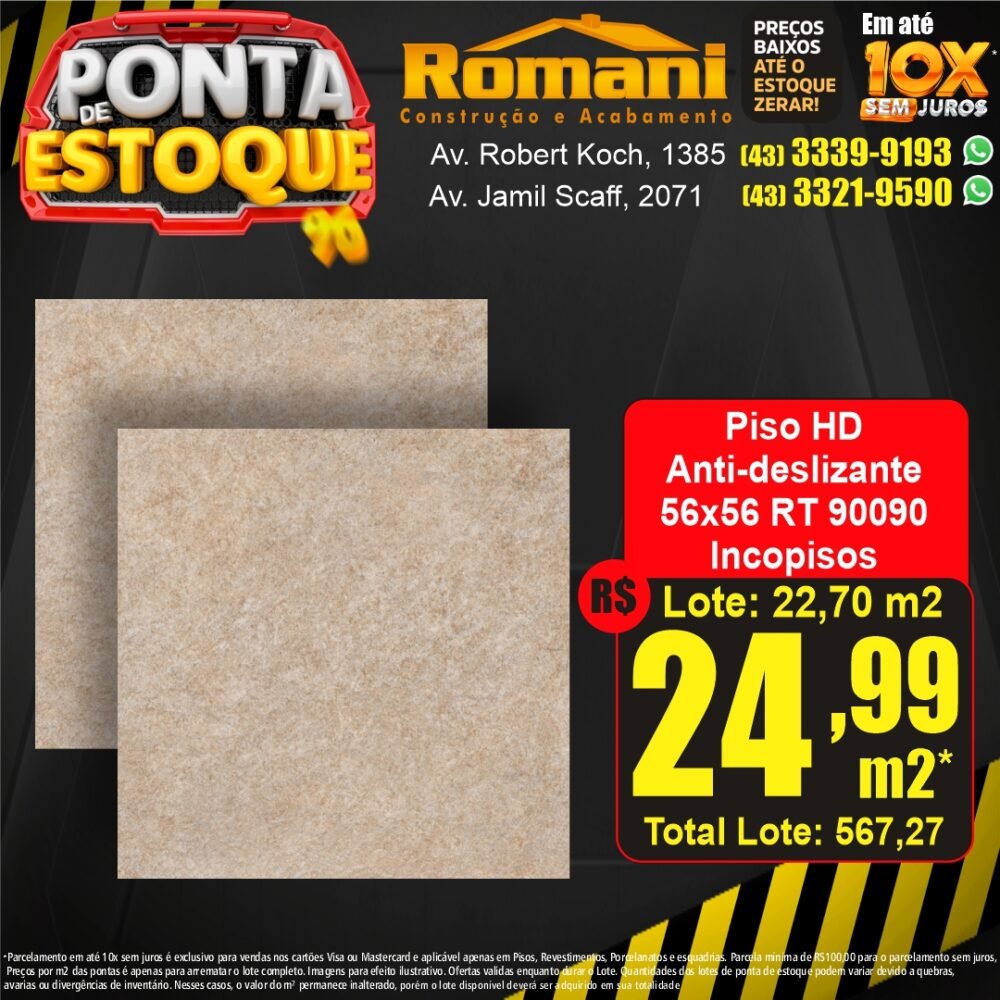 piso externo - ponta estoque liquidacao promocao oferta