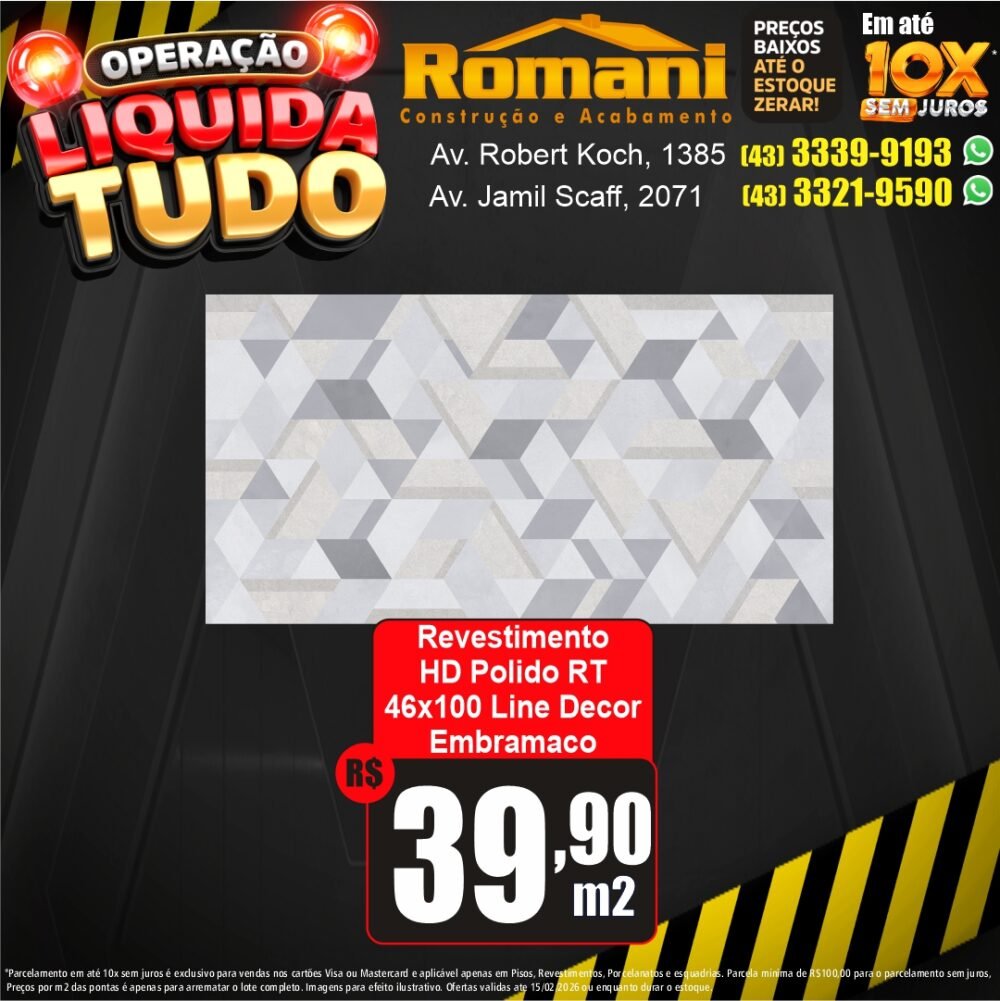 revestimento line decor hd embramaco - liquidacao oferta promocao