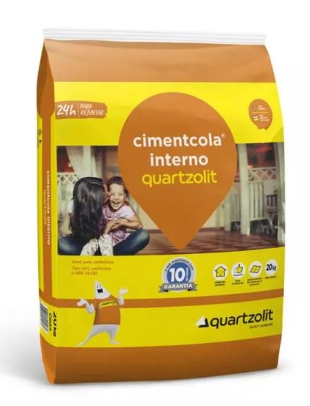 ARGAMASSA INTERNA ACI 20KG QUARTZOLIT CINZA#