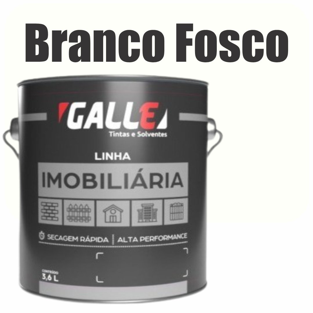 dc6919f0-37f1-4807-8932-4793bab54345 ESMALTE SINTETICO SECAGEM RAPIDA FOSCO 3,6L BRANCO FOSCO GALLE