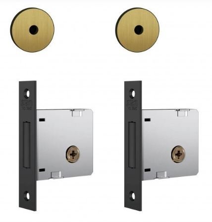 FECHADURA AUXILIAR 1004 ROSETA OXIDADO TETRA (PAR) STAM 10979