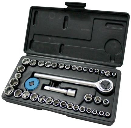 JOGO SOQUETE SEXTAVADO 4820 40 PCS FERTAK TOOLS