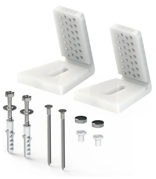 KIT PARAFUSO FIXADOR PARA VASO SANIT LATERAL (10MM P/ DECA) MAX FORTE 9937