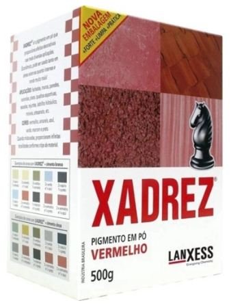PIGMENTO EM PO 500GR VERMELHO XADREZ