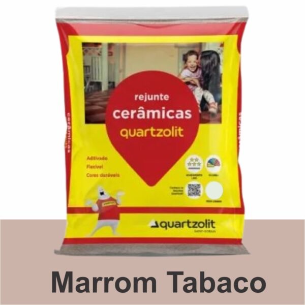 REJUNTE CERAMICO FLEX 1KG MARROM TABACO QUARTZOLIT