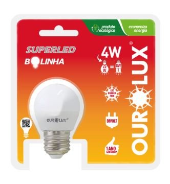 SUPERLED S30 4W BOLINHA BIVOLT 6500K OUROLUX 20000