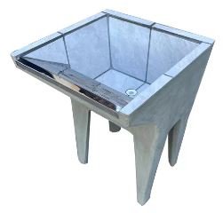 TANQUE CIMENTO REVESTIDO INOX 1 BOCA FACIJA