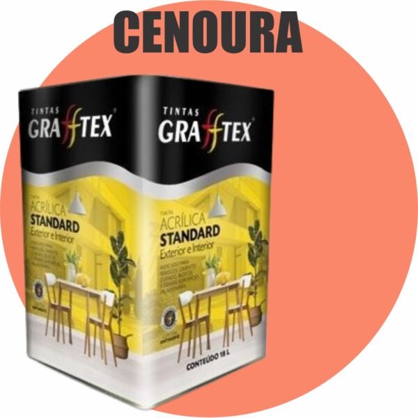 TINTA ACRILICA FOSCA STANDARD INT/EXT 18L CENOURA GRAFFTEX