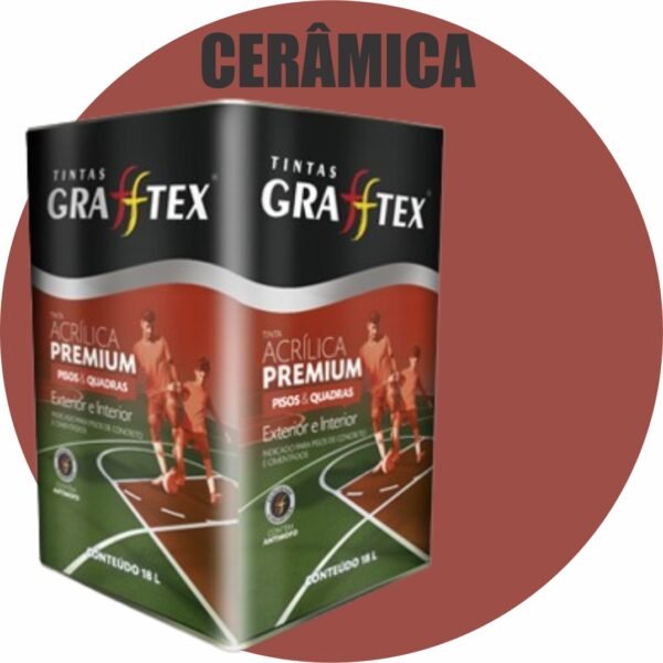 TINTA ACRILICA FOSCA PISOS E QUADRAS PREMIUM 18L CERAMICA GRAFFTEX