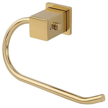 PAPELEIRA SEMI LUXO SQUARE GOLD BRILHANTE INOX RAINHA 216736