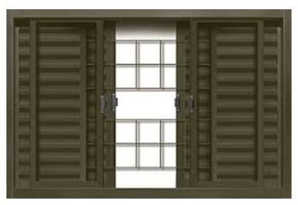 VENEZIANA C/GRADE QUAD 200X120-12 FORT ART MRG