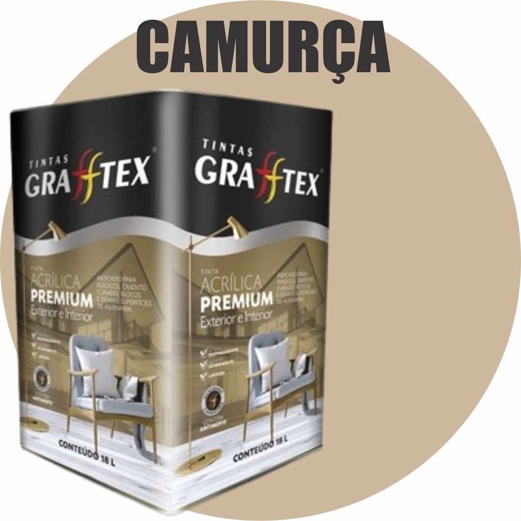 cd75df8a-5971-4bbb-a499-d604dad873bb TINTA ACRILICA FOSCA PREMIUM INT/EXT 18L CAMURÇA GRAFFTEX