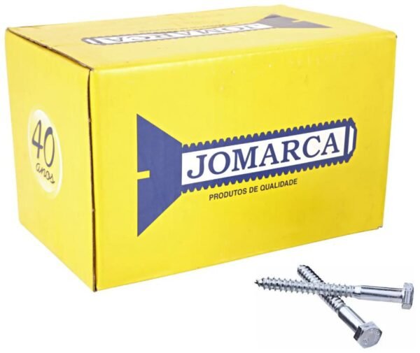 PARAFUSO SEXTAVADO ROSCA SOBERBA ZINC 1/4X40MM CAIXA (200) JOMARCA 27132