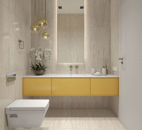 PISO HD RETIFICADO TRAVERTINO ACETINADO BEGE 88X88 FORMIGRES (2,32)